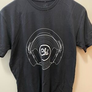 Black Over-Ear Headphones T-Shirt